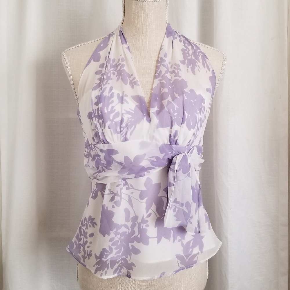 Violet floral top